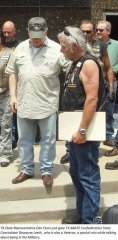 DeWayne Leeth, State ABATE Coordinator and Representative Dan Flynn